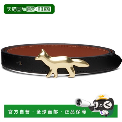 1h可退 香港直邮MAISON KITSUNE 女士 黑色 & 黄褐色 Profile Fox