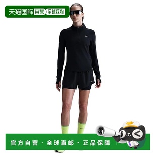 1h可退 香港直邮Nike 耐克 女士 Running 纱框汗速排紫罗兰色1/4