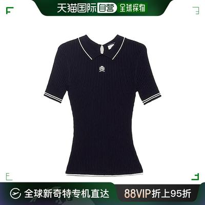 香港直邮Tommy Hilfiger 汤米 希尔费格 女士 徽章刺绣尖头马球领