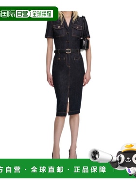 1h可退 香港直邮Self-Portrait 短袖牛仔连衣裙 RS26822M