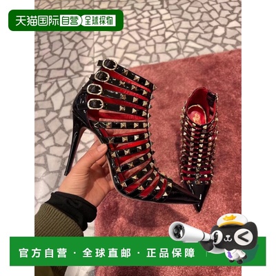 1h可退 香港直邮valentino 华伦天奴 女士 特 黑色Rockstud Spike