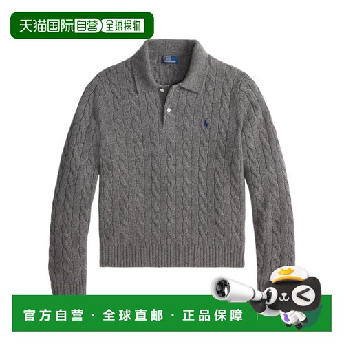 1h可退 香港直邮polo ralph lauren 女士 麻花针织 Polo 衫 26SS