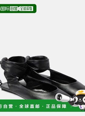 1h可退 香港直邮The Attico 女士 Cloe 皮质露跟平底鞋 001288