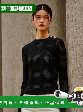 1h可退 欧洲直邮BALMAIN 女士针织毛衣DF1AR850KG680PA针织衫
