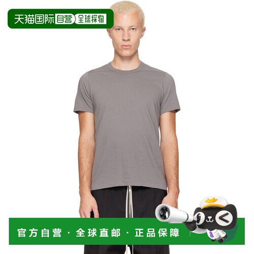 香港直邮rick owens 瑞克 欧文斯 男士 灰色 Tower Short Level T