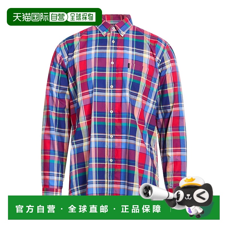 香港直邮barbour 巴伯尔 男士 格纹衬衫 red红色 舒适时尚