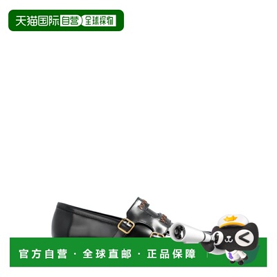 1h可退 香港直邮Marni 玛尼 女士 双僧侣扣带状乐福鞋 MOMS006002