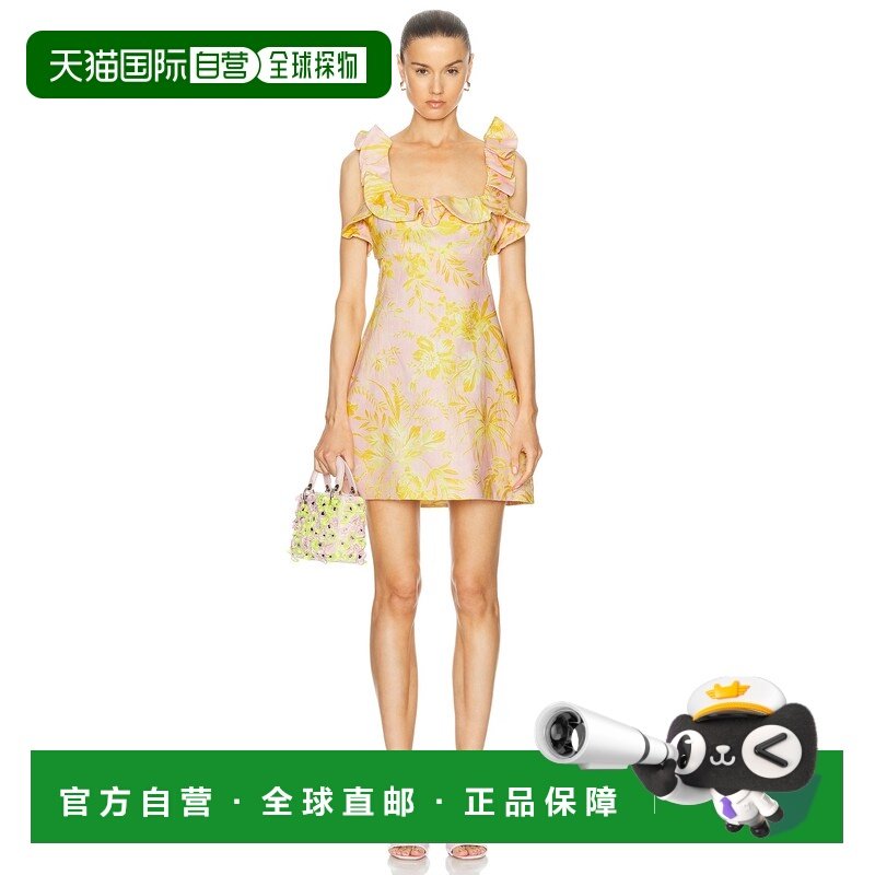1h可退 香港直邮ZIMMERMANN 女士 金色皱褶迷你连衣裙 1405DSS245,女装/女士精品,连衣裙,淘宝优惠券,粉丝福利购,淘宝优惠卷