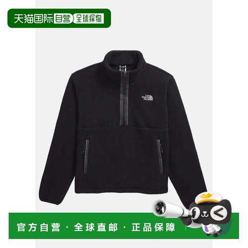 The North Face北面黑色抓绒半拉链卫衣NF0A88XRK-KX7