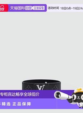 自营1h可退 欧洲直邮LV/路易威登 男士黑色黄铜/帆布手链新款配饰