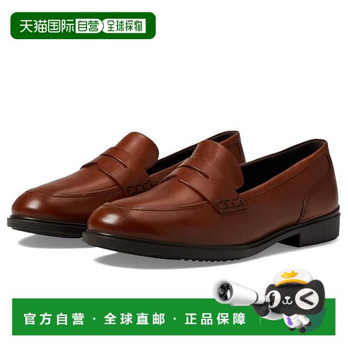 美国直邮ecco爱步女士乐福鞋厚底女鞋单鞋一脚蹬 【付后1h可退】