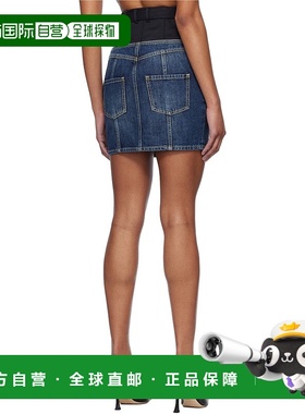 香港直邮Balmain 拼接半身裙 EF1LBA56DF25a字裙