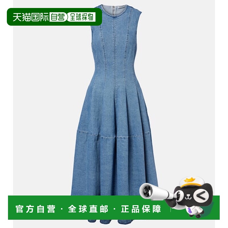 1h可退 香港直邮Simkhai 女士 Bowen 牛仔长款连衣裙 blue蓝色 舒