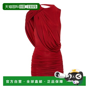 1h可退 香港直邮magda butrym 女士 Single-Sleeved 腰带迷你连衣