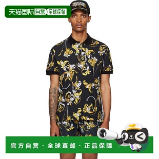 男士 范思哲 黑色 Outline Polo 香港直邮Versace Barocco Jeans