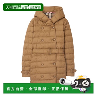 1h可退 香港直邮Burberry 短款连帽羽绒服 81052121