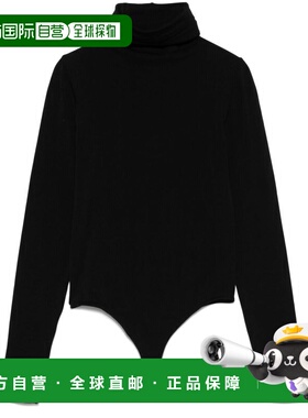 1h可退 香港直邮Wolford 女士 CLOTHING 黑色棉混纺上衣 23665757