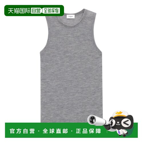 Saint Laurent 羊绒圆领背心 849919Y38BM 【付后1h可退】