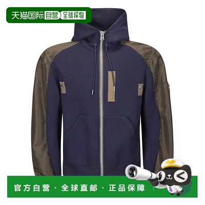 1h可退 香港直邮Sacai 男士 Sponge 休闲连帽衫 2603948M233