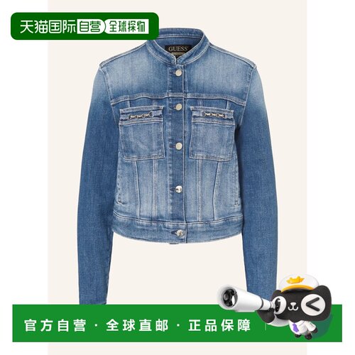 香港直邮GUESS 女士夹克 100309121517000 CO 蓝色 IVY Denim Jac
