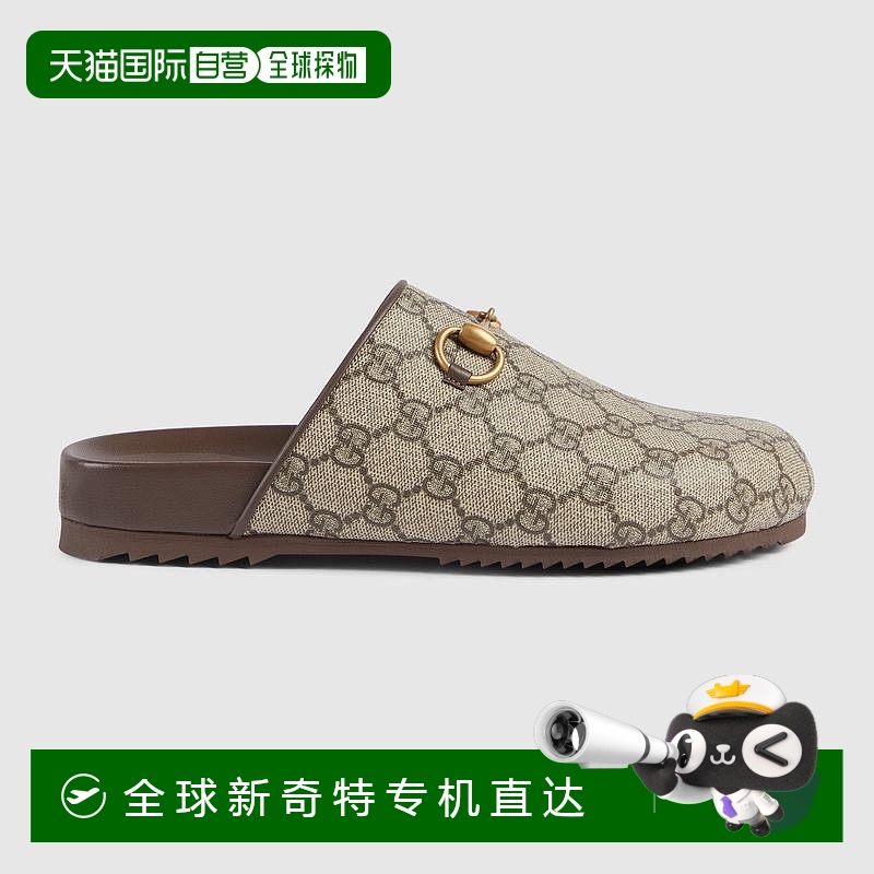 欧洲直邮Gucci古驰女士经典老花帆布女式 GGSupreme 帆布马衔扣穆