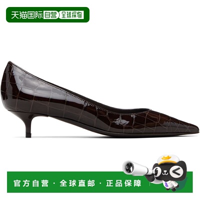1h可退 香港直邮Jimmy Choo 周仰杰 女士 棕色 Amelia 中跟鞋 AME