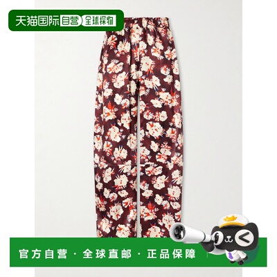 香港直邮Rabanne 女士 印花阔腿真丝长裤 26ACPA102SO0139