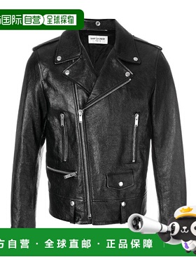 香港直邮Saint Laurent 黑色侧拉链休闲夹克 484284YC2NI