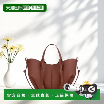 自营欧洲直邮POLENE Cyme Mini女士干邑色小牛皮手提包单肩包