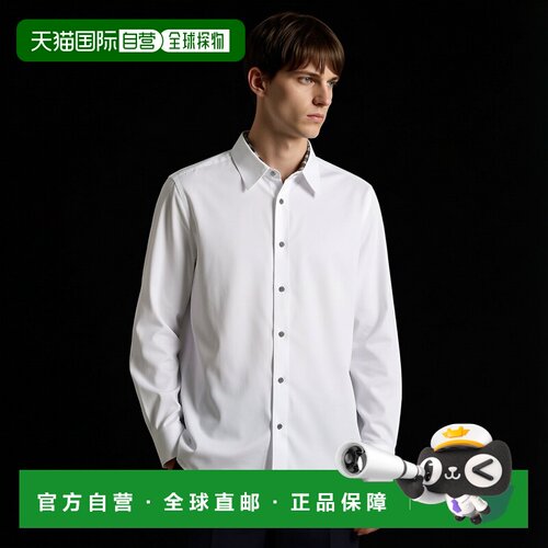 1h可退 Burberry logo图案衬衫 80667681休闲百搭 感情人礼物长袖