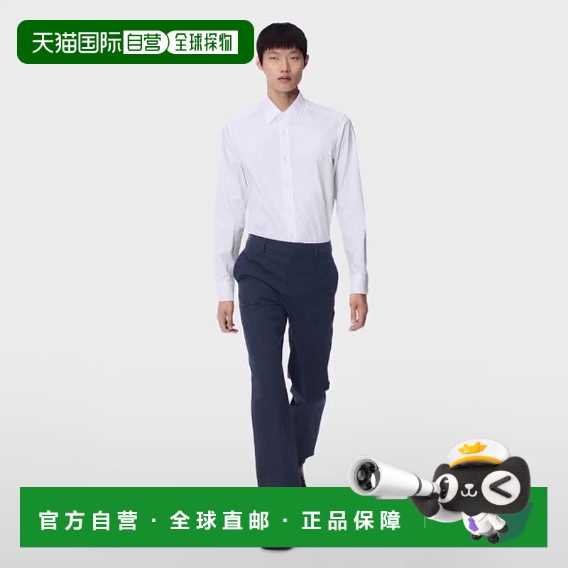欧洲直邮LOUIS VUITTON(路易威登)男士lv blazon 印花棉质长袖衬