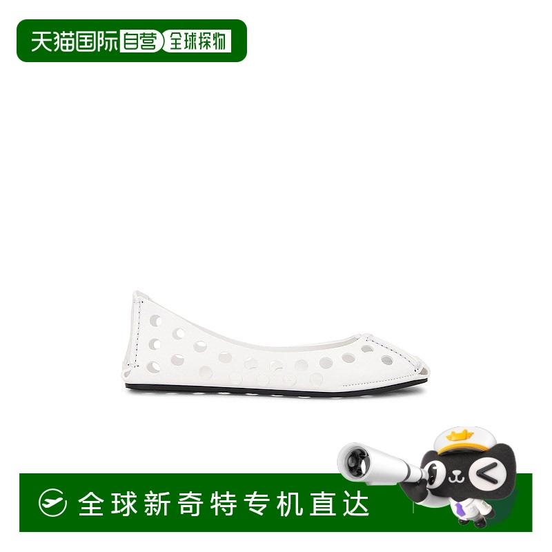 1h可退 香港直邮Alaia 女士 芭蕾平底鞋 3A033CK247 white白色 舒
