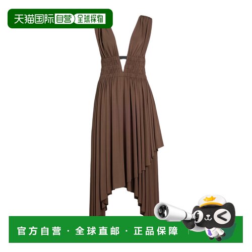 1h可退 香港直邮Alaia Deesse V领连衣裙 AA9R3042J090C