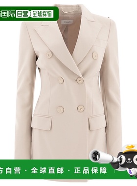 香港直邮Sportmax 斯宝麦斯 女士 spear lapels 双排扣西装外套 2