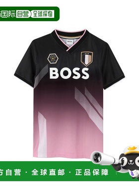 1h可退 香港直邮BOSS 波士 男童 T恤童装 J52693K09B black黑色