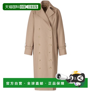 1h可退 香港直邮toteme 女士 双排扣棉质风衣 243WRO1112FB0243KH