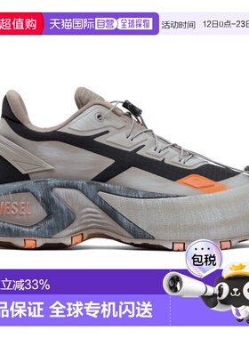 1h可退 香港直邮Diesel 迪赛 男士 灰色 D-Cage Runner 运动鞋 Y0
