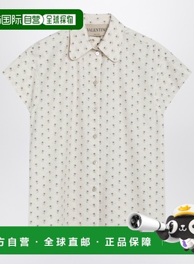 1h可退 香港直邮valentino 华伦天奴 女士 短袖花朵衬衫 8B3AA0F0