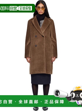 1h可退 香港直邮MaxMara 麦斯玛拉 女士 黄褐色 Roseto 人造毛皮