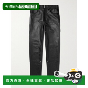1h可退 香港直邮Givenchy 纪梵希 男士 直筒全粒面皮革裤子 BM51B