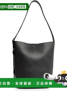 自营欧洲直邮MAXMARA麦丝玛拉 Archetipo女士黑色小牛皮logo标识