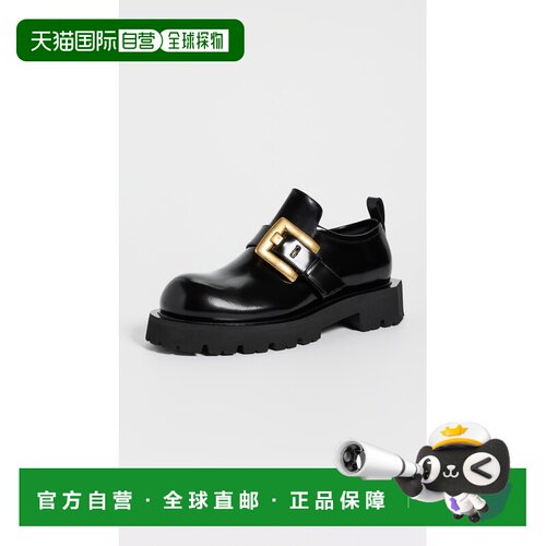 美国直邮Balmain 巴尔曼 女士 Anthem 乐福鞋 black黑色 舒适时尚