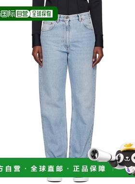 1h可退 香港直邮valentino 华伦天奴 女士 蓝色 Loose-Fit 牛仔裤