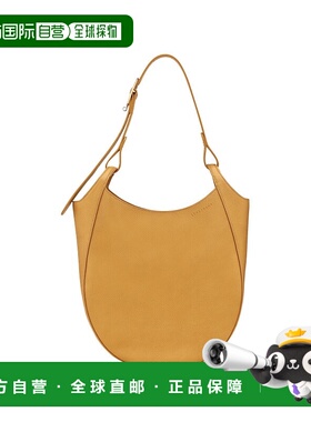 自营1h可退 欧洲直邮LONGCHAMP珑骧 女士棕黄色L Le Foulonne 单