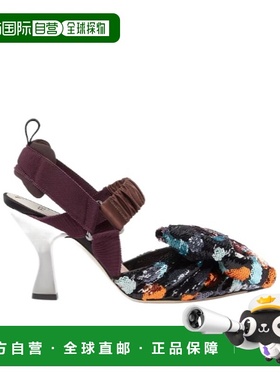 香港直邮Fendi Colibri 亮片高跟凉鞋 8J8893AWD4