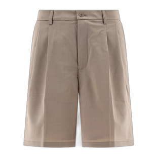 香港直邮Norse Projects 男士 褶皱短裤 N350612羊毛男装休闲裤