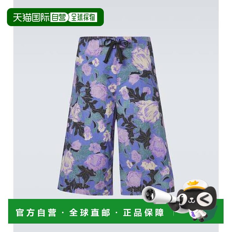 香港直邮Erl 男士 花朵泳裤 purple紫色 舒适时尚