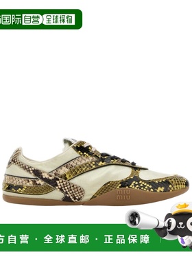 1h可退 香港直邮Miu Miu 系带运动鞋 5E428E3ZL4FB005