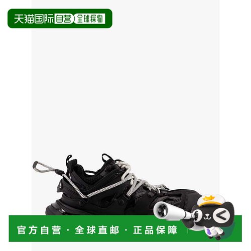 1h可退 香港直邮Balenciaga 巴黎世家 女士 TRACK 黑色网纱橡胶登