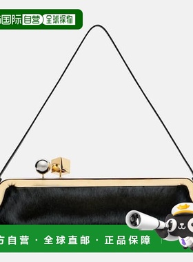 香港直邮Jacquemus 女士 Salon 小牛毛肩包 black黑色 舒适时尚